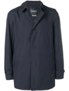 Herno Buttoned Lightweight Jacket In Blue