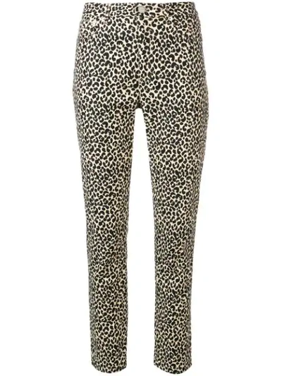 A.p.c. Basse Leopard-print Straight-leg Jeans In Neutrals