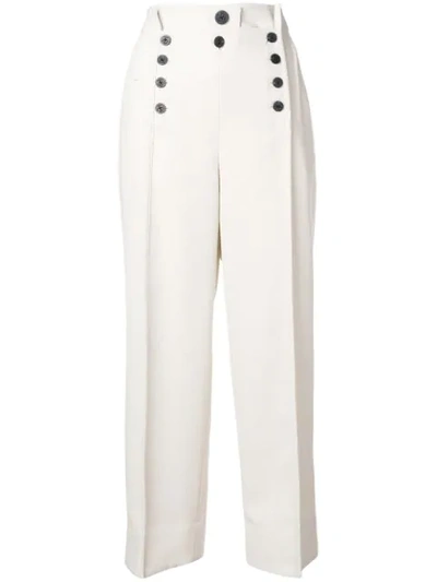 3.1 Phillip Lim Straight Leg Trousers In White