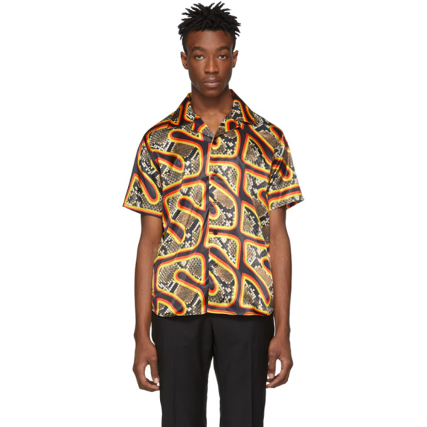 Sss World Corp Multicolor Snake Hawaiian Shirt In Sc1 Black | ModeSens