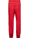 Prada Straight-leg Trousers In Red