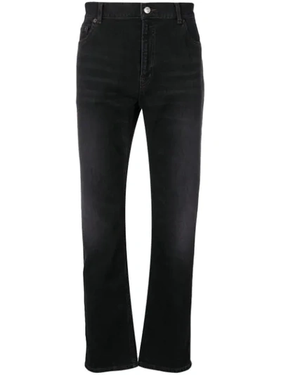 Balenciaga Washed Black Slim Fit Jeans