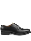 Gucci Brogue Leather Lace-up Shoe In Black