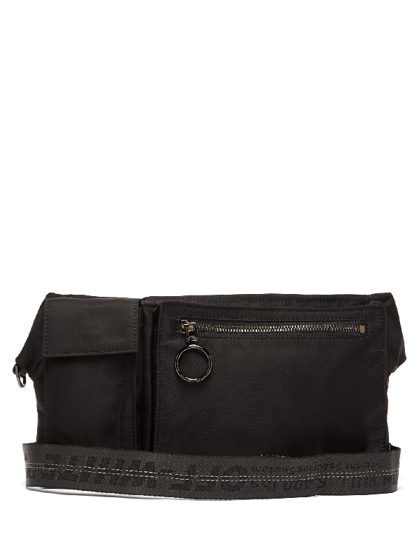 Off-white Industrial-strap Cross-body Bag In Black | ModeSens