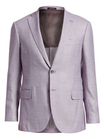 Saks Fifth Avenue Men's Collection Check Sportcoat In Lavendar