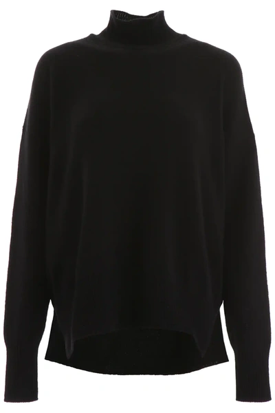 Jil Sander Cashmere Pullover In Black