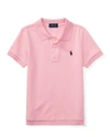 Polo Ralph Lauren Kids' Short-sleeve Logo Embroidery Polo Shirt In Caramel Pink