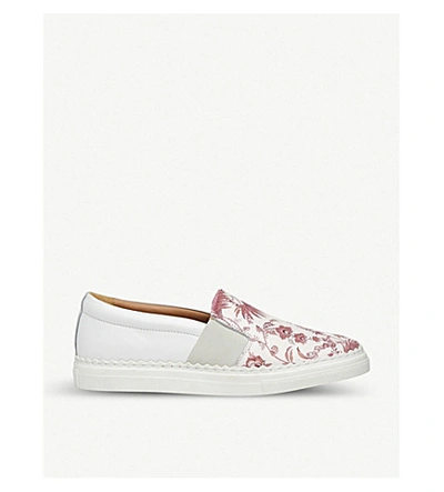 Lk Bennett Lark Leather Espadrilles In Pri-white