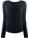 Christian Wijnants Kumi Boat-neck Pullover Sweater In Blue