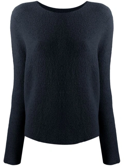 Christian Wijnants Kumi Boat-neck Pullover Sweater In Blue