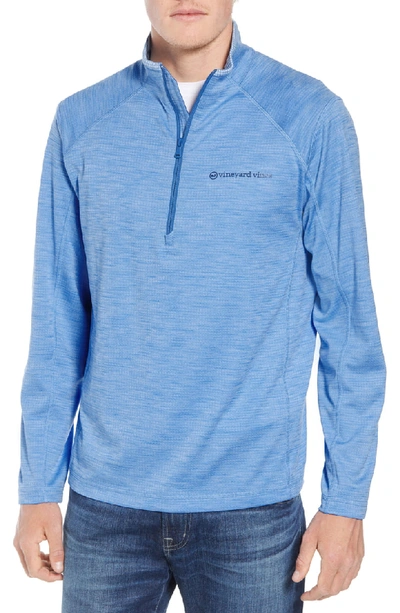 Vineyard Vines Sankaty Half-zip Performance Sweatshirt In Ocean