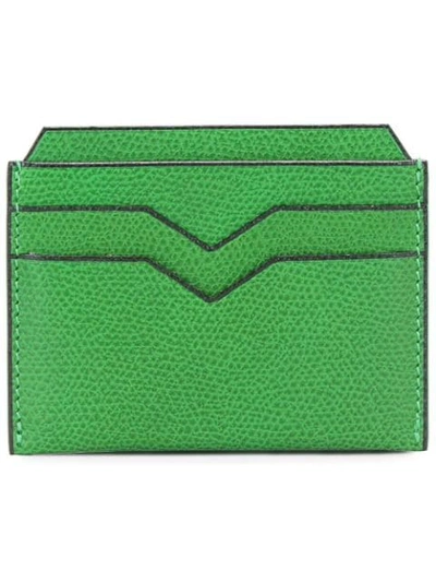 Valextra Flat Cardholder In Green