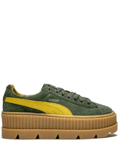 Puma 'cleated Creeper' Sneakers In Green