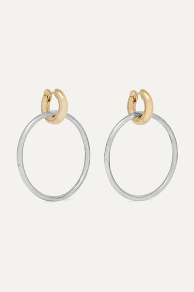 Spinelli Kilcollin Casseus Sterling Silver And 18-karat Gold Earrings
