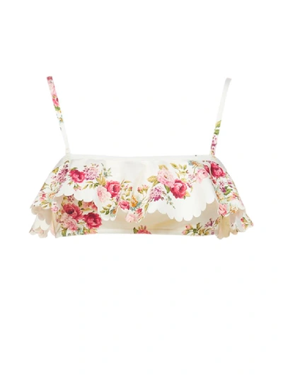 Zimmermann Swimwear In Cream Floral