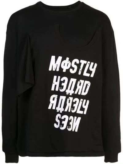 Mostly Heard Rarely Seen Demna Sweatshirt In Black