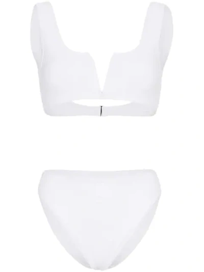 Beth Richards Ines High-rise Bikini Set In White