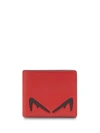 Fendi Bi-fold Wallet In F0rp9-red+black