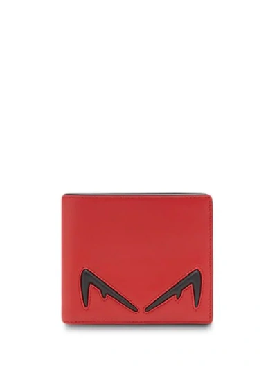 Fendi Bi-fold Wallet In F0rp9-red+black