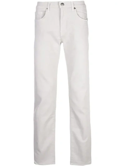 J Brand Kane Slim Fit Trousers In White