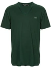 Dolce & Gabbana V-neck T-shirt In Green