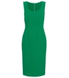 Dolce & Gabbana Cady Sheath Midi Dress In Mediumgree