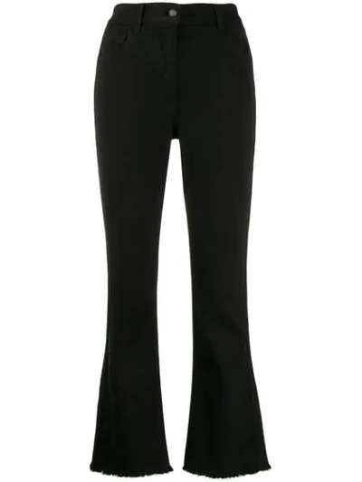 Etro Frayed Hem Jeans In Black