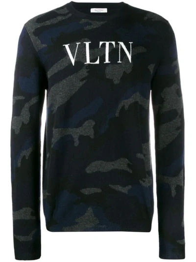 Valentino Logo Jumper In Black