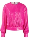 Msgm Sequin Sweatshirt In Pink