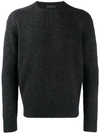 Prada Shetland Jumper In Grey