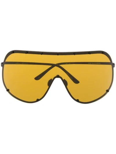 Rick Owens 'larry' Sonnenbrille In Gelb