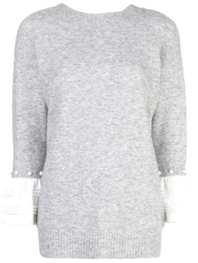 3.1 Phillip Lim / フィリップ リム Layered Sweatshirt In Grey