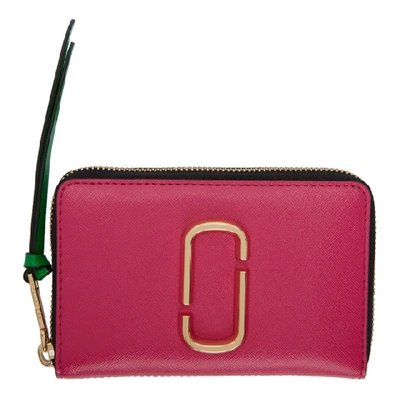 Marc Jacobs Pink Small Snapshot Standard Continental Wallet In 952 Divapnk