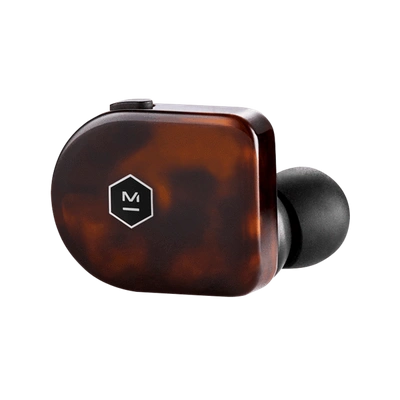 Master & Dynamic Mw07 True Wireless Earphones In Tortoiseshell Acetate