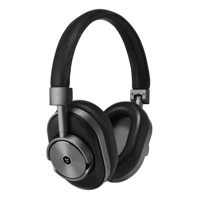 Master & Dynamic Mw60 Wireless Over-ear Headphones In Black Leather/gunmetal