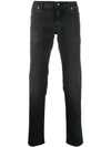 Dolce & Gabbana Logo Plaque Skinny Jeans In Nero