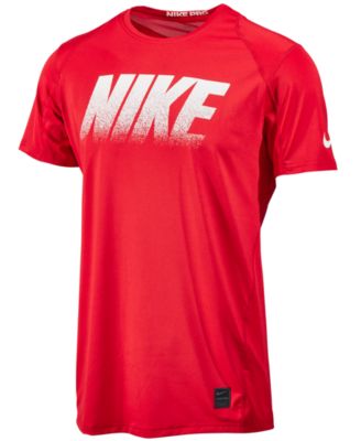 men's nike red dri fit t shirt