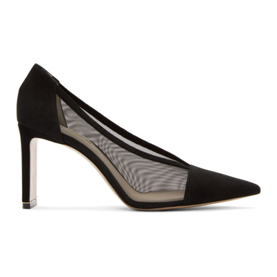 Nicholas Kirkwood Yasmin Suede And Mesh Pumps In Black