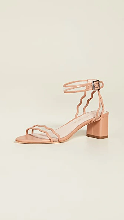Loeffler Randall Women's Emi Scallop Leather & Pvc Sandals In Coquille