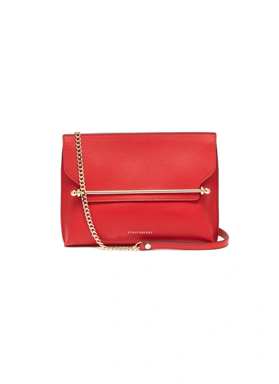 Strathberry 'stylist' Leather Clutch In Red