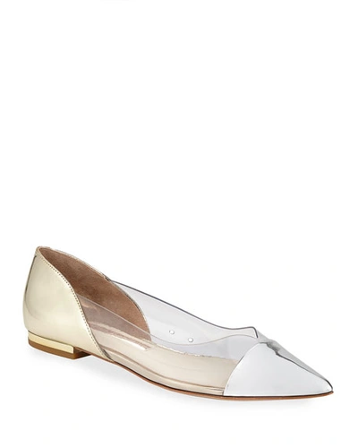 Sophia Webster Daria Mixed Pvc Ballet Flats