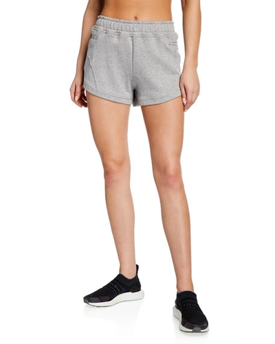 Adidas By Stella Mccartney Athletics Cotton Shorts In Medium Gray