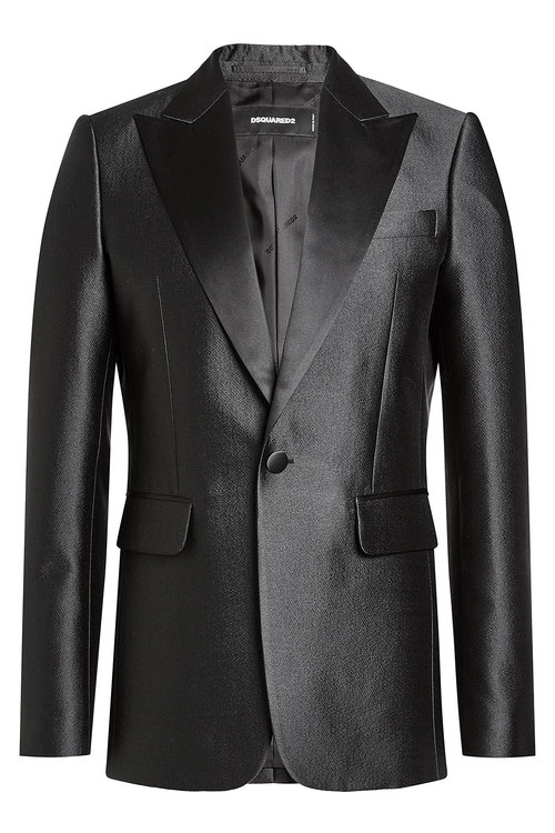 Dsquared2 Blazer With Silk In Black | ModeSens