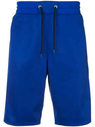 Givenchy Logo-jacquard Side-stripe Shorts In Blue