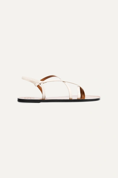 Atp Atelier 'lizza' Strappy Leather Sandals In White