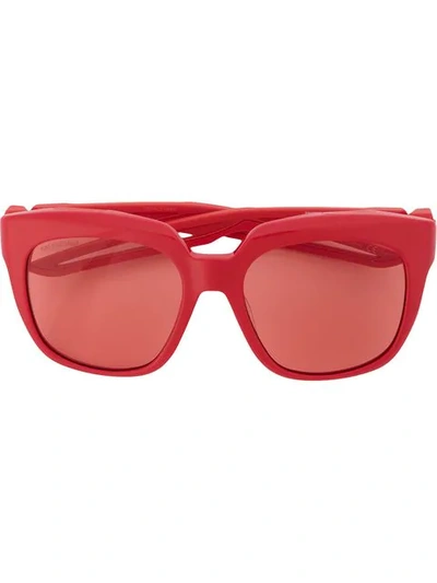 Balenciaga Oversized Sunglasses In Red