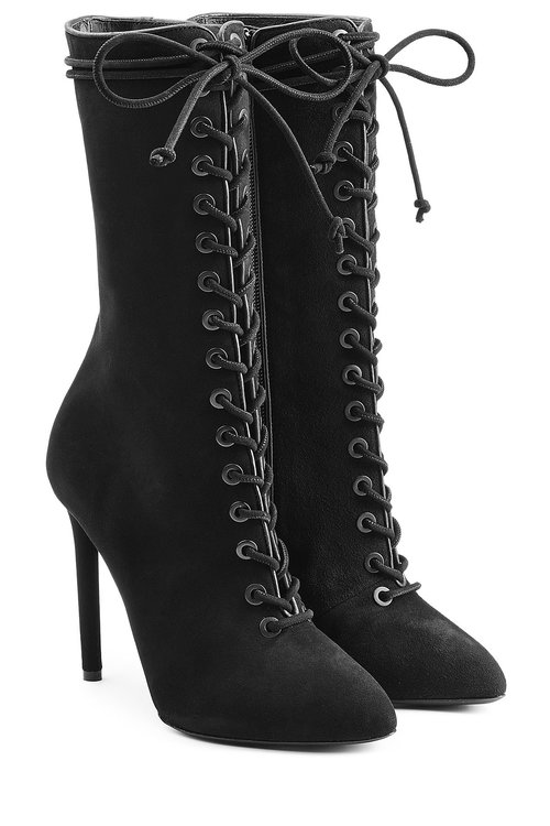 yeezy lace up heel boots