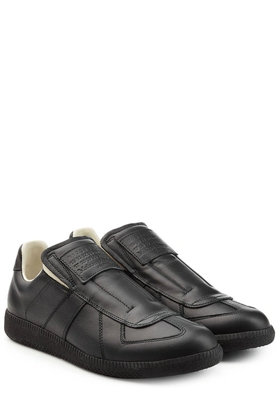 Maison Margiela Black Laceless Replica Slip-on Sneakers