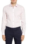 John Varvatos Slim Fit Solid Dress Shirt In Pink Sand