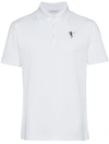 Alexander Mcqueen Dancing Skeleton Motif Polo Shirt In White